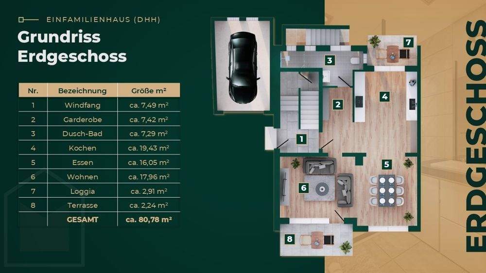 Doppelhaushälfte Bonn Dottendorf - 6 Zimmer, 215 m&sup2;, 1.290.000&euro; | Angebot:25727545