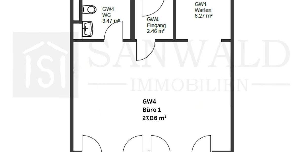 Gewerbeobjekt Bonn Lannesdorf - 1 Zimmer, 350&euro; | Angebot:25727585