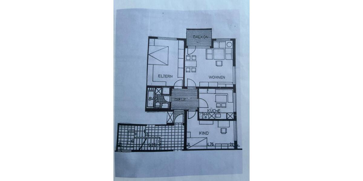 Etagenwohnung Wesseling - 3 Zimmer, 82 m&sup2;, 984&euro; | Angebot:25484248