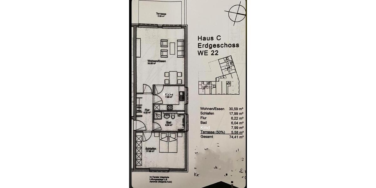 Erdgeschoßwohnung Brühl - 2.5 Zimmer, 74 m&sup2;, 1.500&euro; | Angebot:26003677