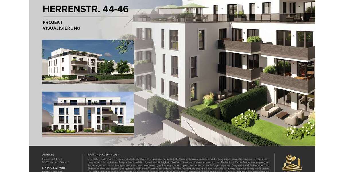 Etagenwohnung Kerpen Sindorf - 2 Zimmer, 73 m&sup2;, 355.300&euro; | Angebot:26066346