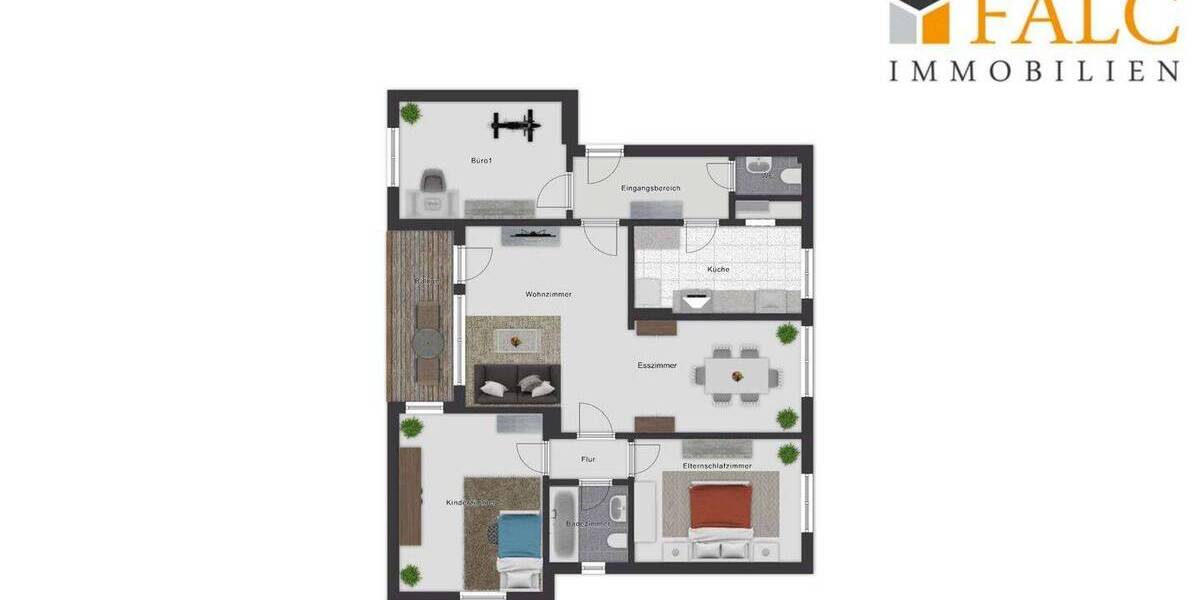 Etagenwohnung Königswinter Niederdollendorf - 5 Zimmer, 100 m&sup2;, 339.000&euro; | Angebot:26596169