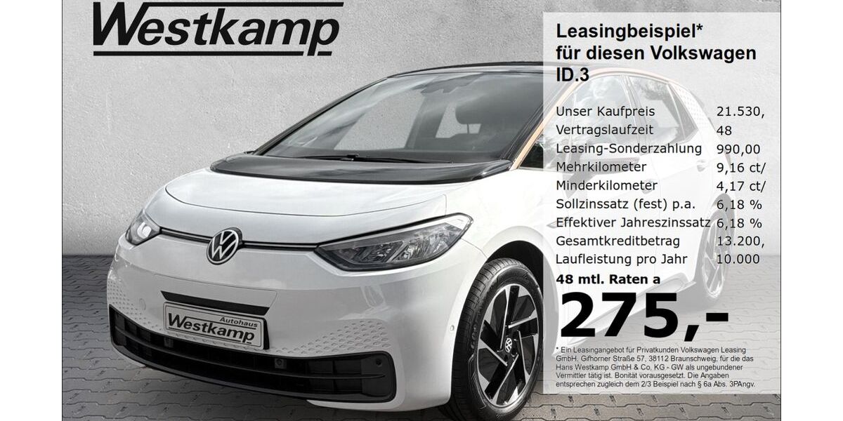 VW ID.3 29.550 km 21.530 &euro; Frechen 50226