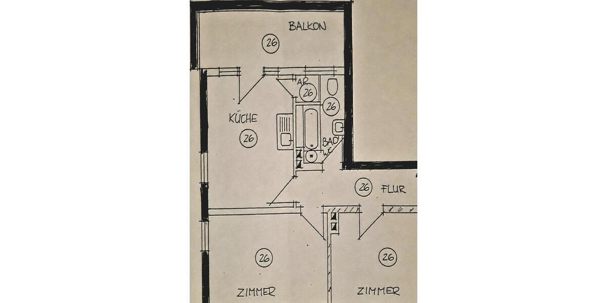 Erdgeschoßwohnung Königswinter - 2 Zimmer, 56 m&sup2;, 195.000&euro; | Angebot:26124183