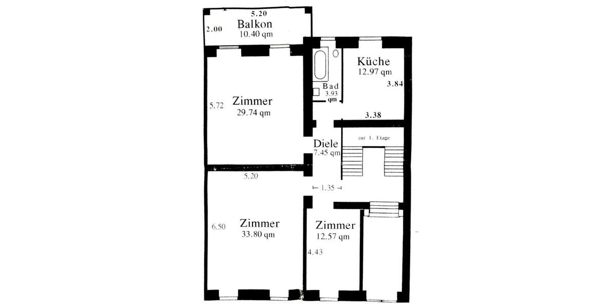 Hochparterre Bonn Poppelsdorf - 3 Zimmer, 110 m&sup2;, 1.500&euro; | Angebot:24837929