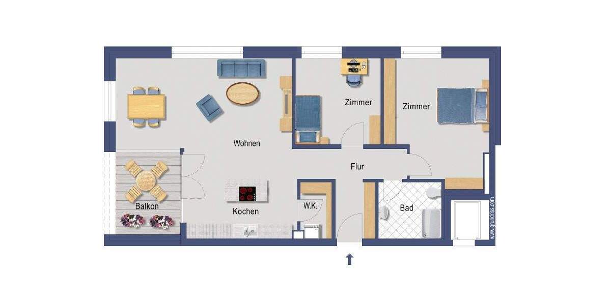 Etagenwohnung Erftstadt Lechenich - 3 Zimmer, 96 m&sup2;, 1.350&euro; | Angebot:25703206