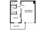 Etagenwohnung Bonn Lannesdorf - 1 Zimmer, 39 m&sup2;, 559&euro; | Angebot:25153061