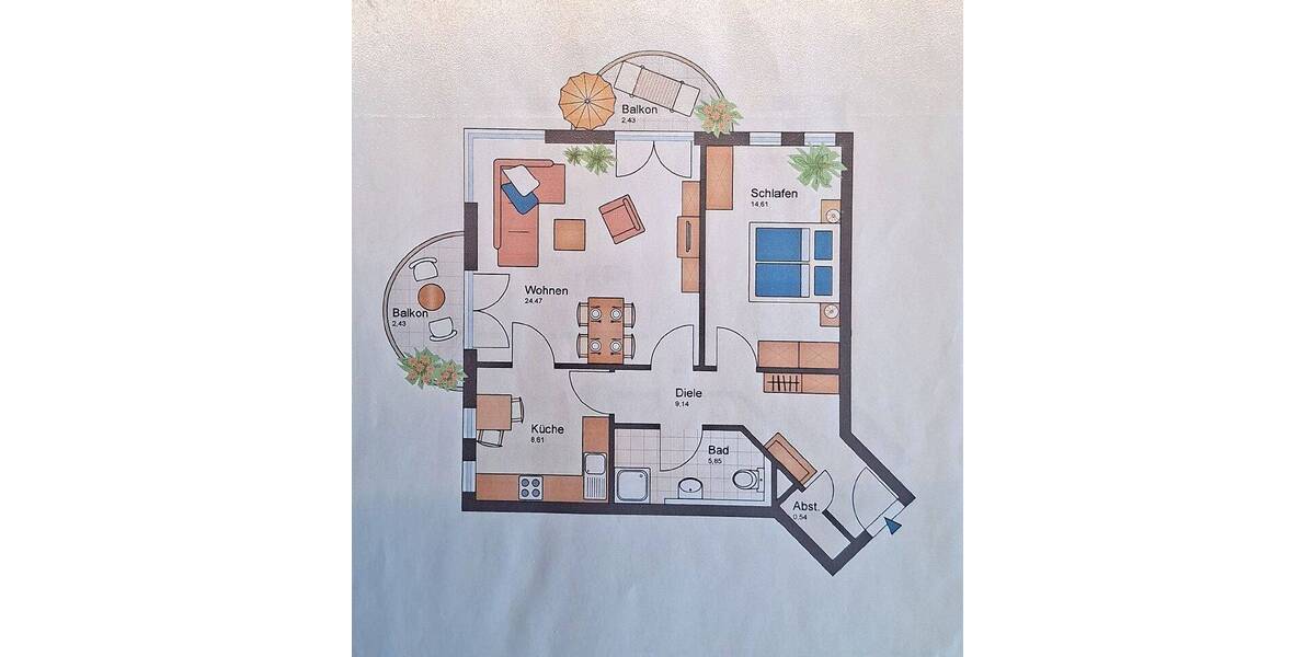 Etagenwohnung Bornheim - 1 Zimmer, 68 m&sup2;, 212.000&euro; | Angebot:26686409