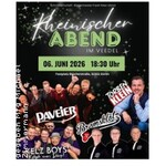 Rheinischer Abend Düren Grüngürtel 2026 / Paveier, Torben Klein, Bremsklötz, Kelz