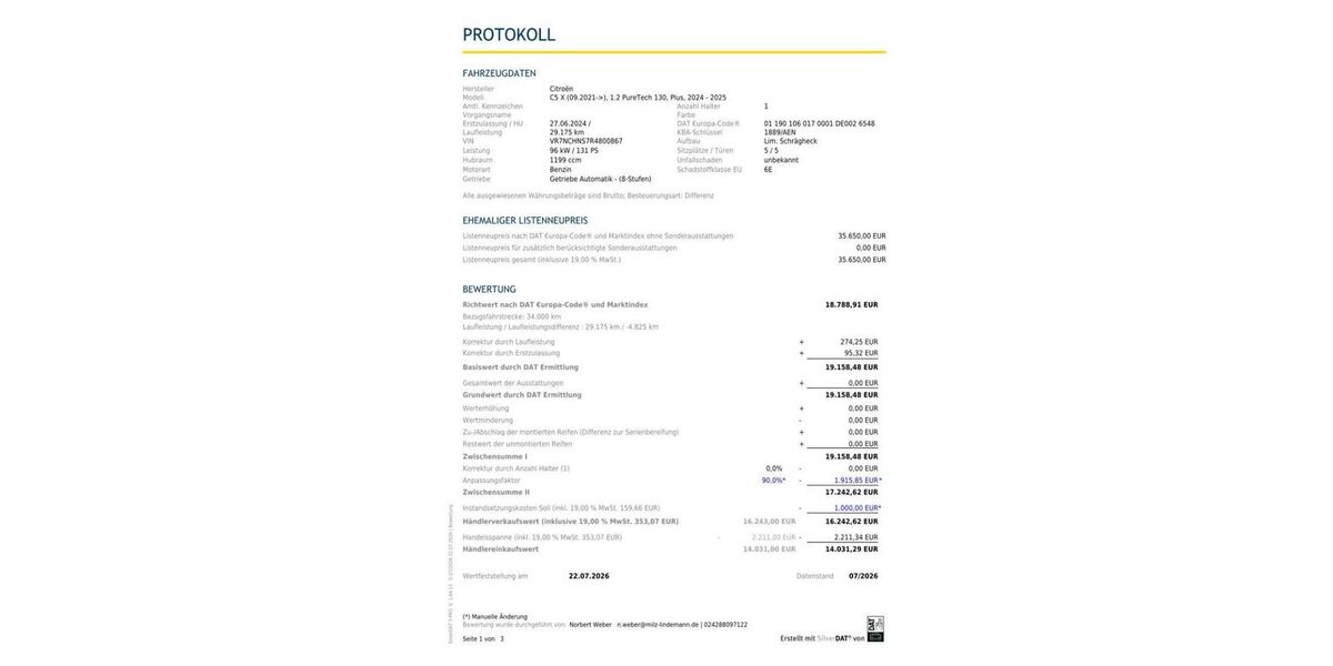 Citroen C5 X 29.175 km 19.950 &euro; Düren 52353