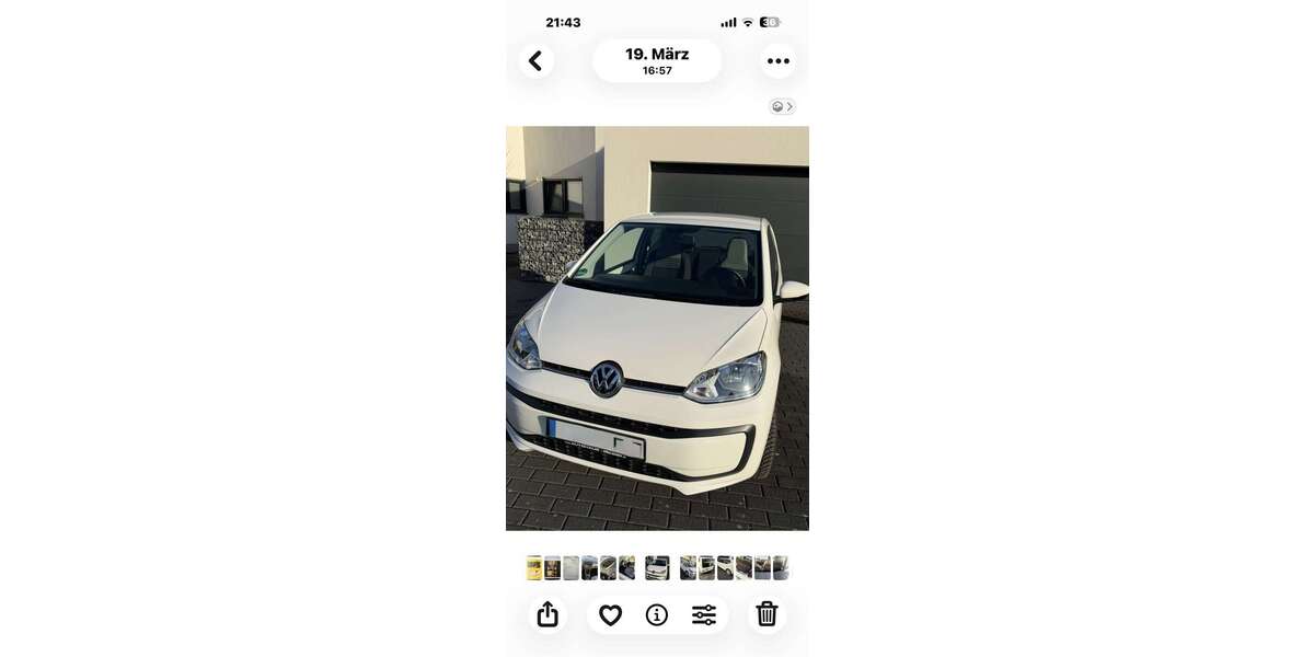 VW up! 40.124 km 8.500 &euro; Wachtberg 53343