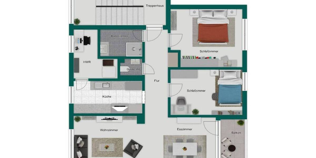 Etagenwohnung Bonn Heiderhof - 3 Zimmer, 84 m&sup2;, 330.000&euro; | Angebot:26731276