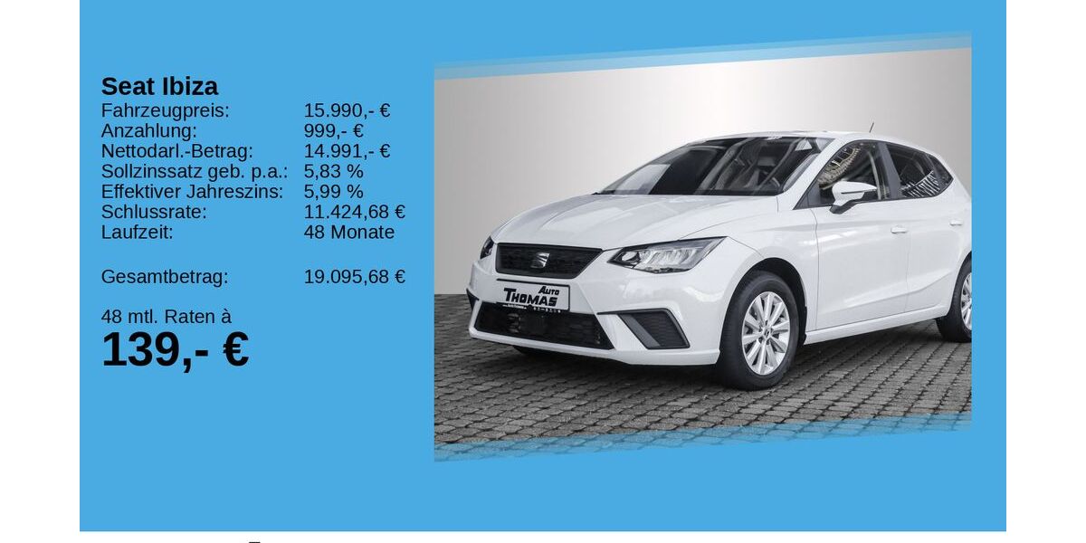 Seat Ibiza 18.150 km 15.990 &euro; Bonn 53227