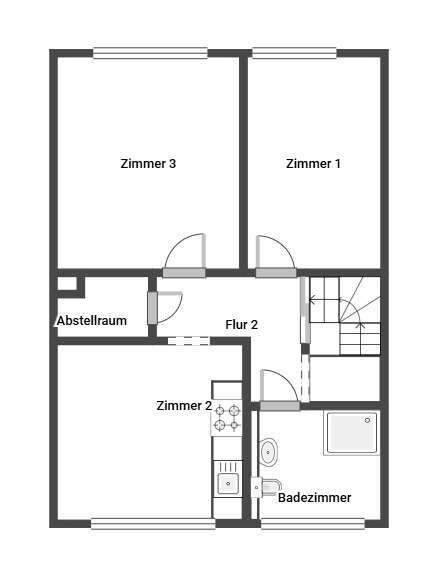 Reihenendhaus Niederkassel Rheidt - 4 Zimmer, 123 m&sup2;, 449.000&euro; | Angebot:25678038