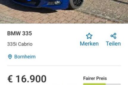 BMW 335 191.655 km 14.900 &euro; Bornheim 53332
