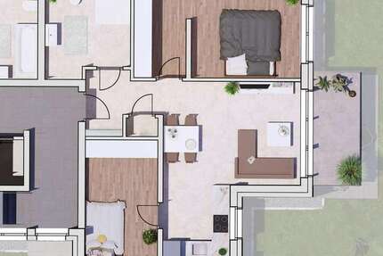 Wohnung Bornheim - 3 Zimmer, 63 m&sup2;, 359.000&euro; | Angebot:24531431