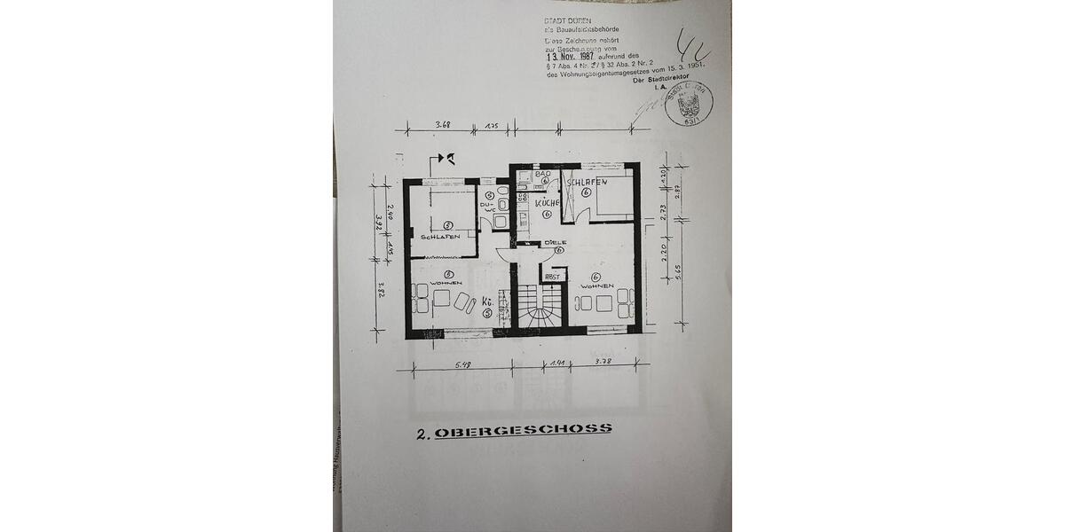 Dachgeschoßwohnung Düren - 5 Zimmer, 90 m&sup2;, 160.000&euro; | Angebot:25576402