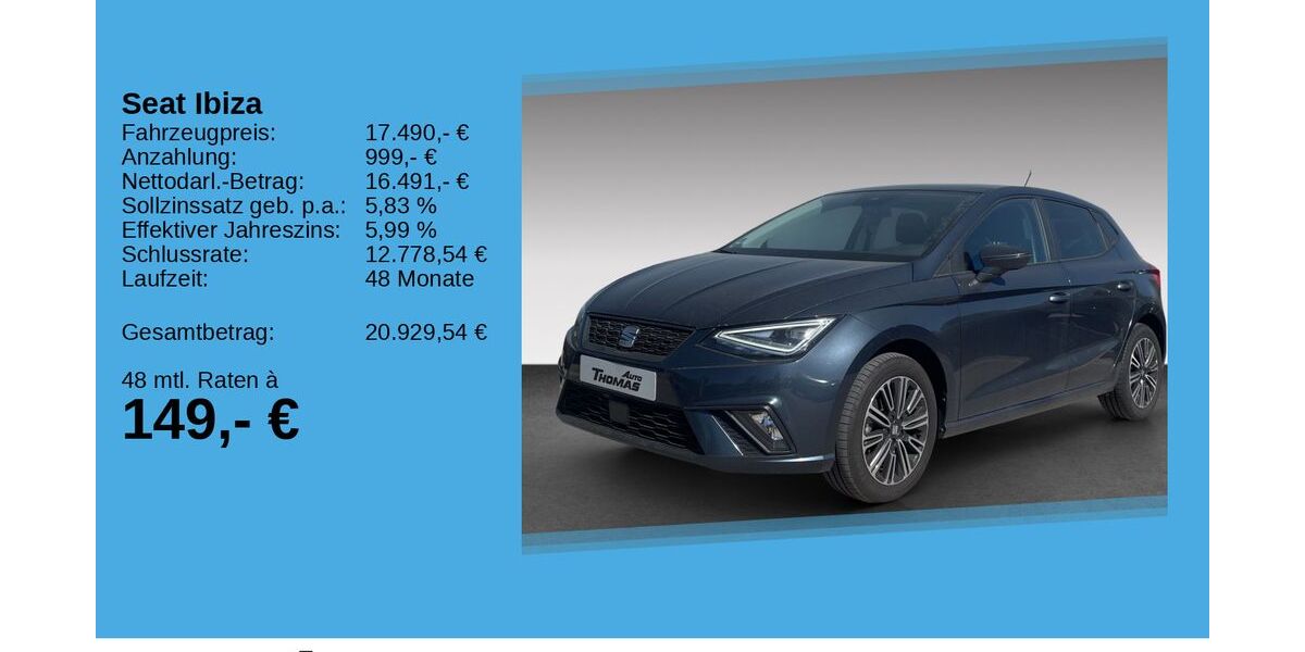 Seat Ibiza 14.400 km 17.490 &euro; Bonn 53227