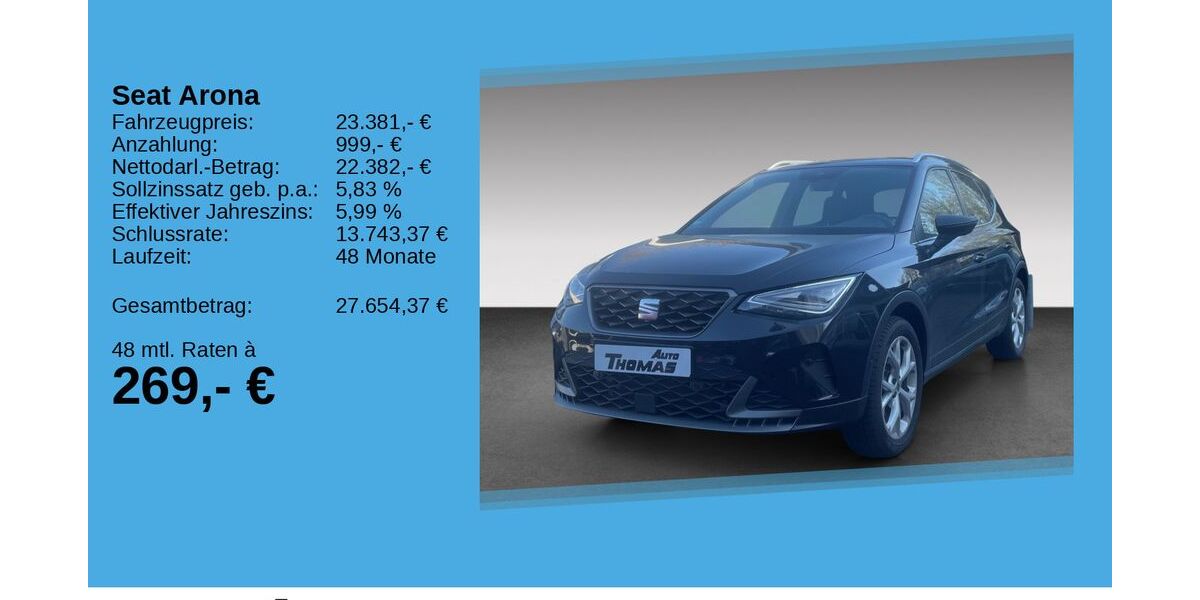 Seat Arona 18.570 km 23.381 &euro; Bonn 53227