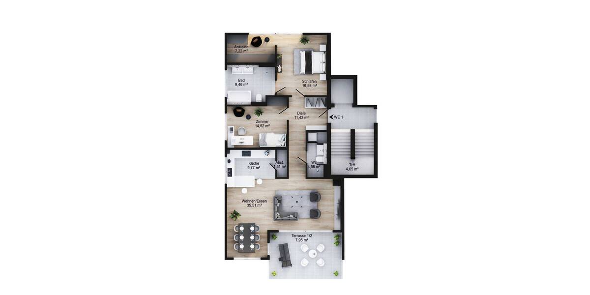 Etagenwohnung Bonn Schweinheim - 3 Zimmer, 114 m&sup2;, 778.000&euro; | Angebot:25998942