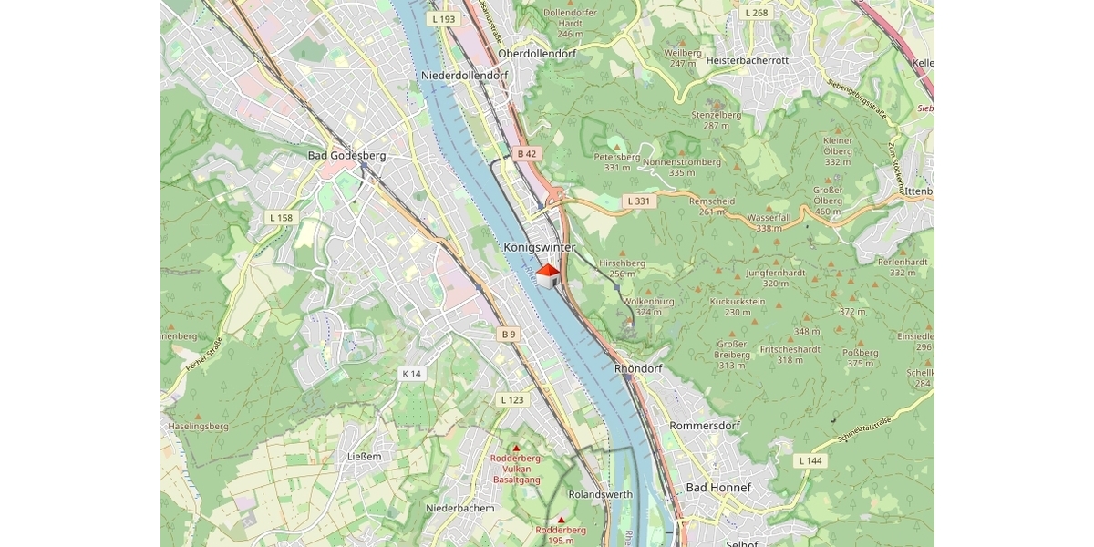 Wohnung mit Panoramablick auf den Rhein - Erdgeschoßwohnung Königswinter | Angebot:24427721