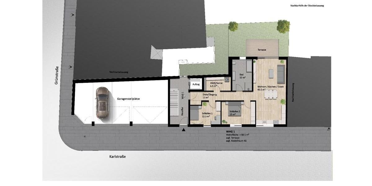 Erdgeschoßwohnung Euskirchen - 1 Zimmer, 100 m&sup2;, 1.490&euro; | Angebot:25532410