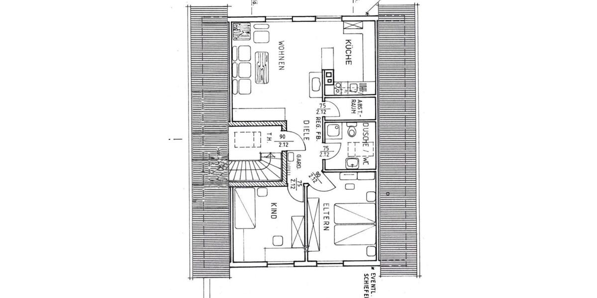 Dachgeschoßwohnung Altenahr - 3 Zimmer, 70 m&sup2;, 900&euro; | Angebot:25974775