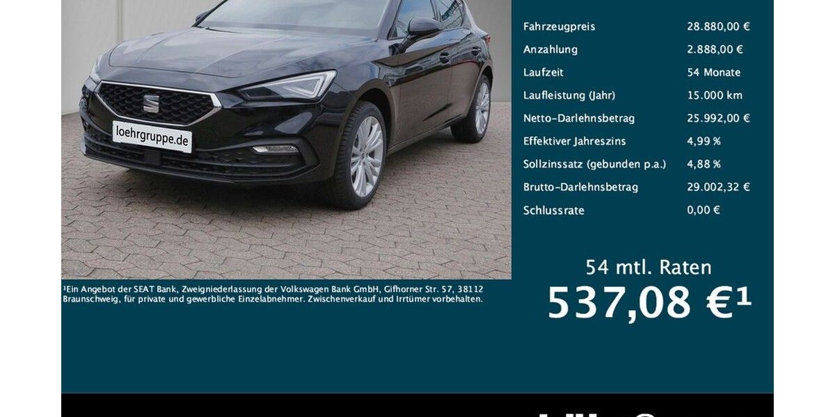 Seat Leon 9.990 km 28.880 &euro; Meckenheim / Bonn 53340