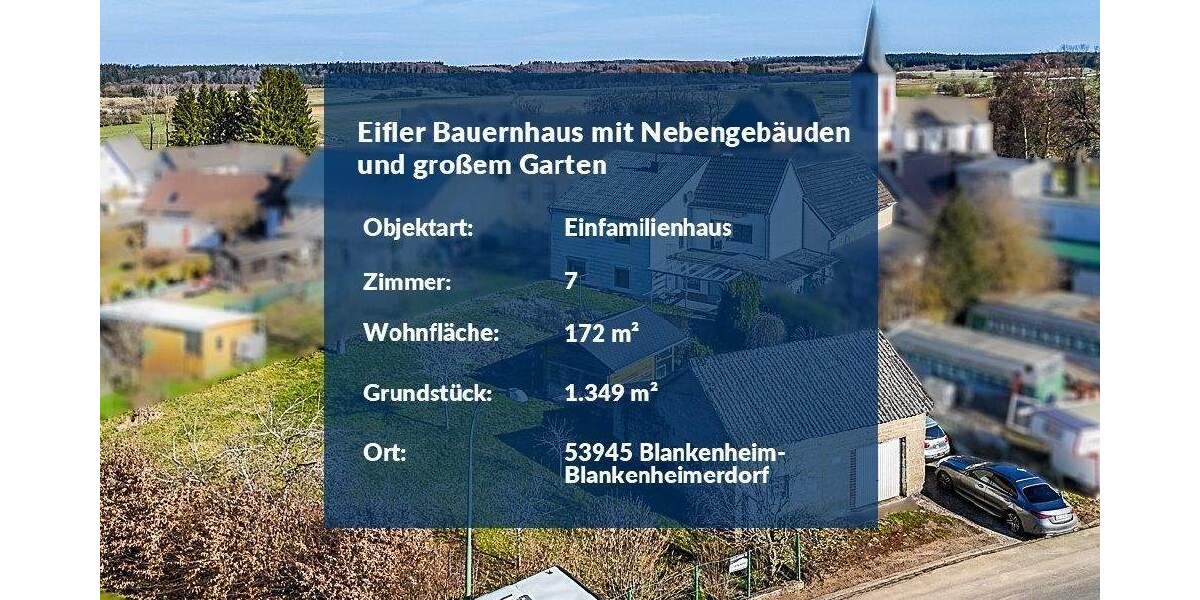 Einfamilienhaus Blankenheim-Blankenheimerdorf Blankenheimerdorf - 7 Zimmer, 172 m&sup2;, 209.000&euro; | Angebot:25739718