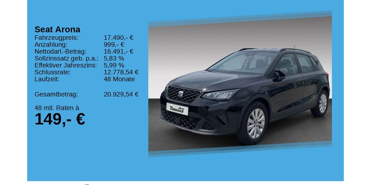 Seat Arona 48.770 km 17.490 &euro; Bonn 53227
