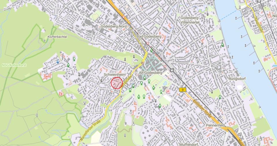 Terrassenwohnung Bonn Bad Godesberg - 1 Zimmer, 47 m&sup2;, 198.000&euro; | Angebot:25977547