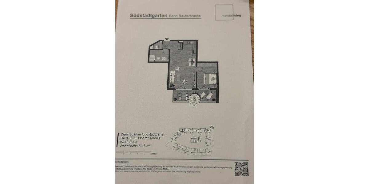 Etagenwohnung Bonn Dottendorf - 3 Zimmer, 63 m&sup2;, 1.450&euro; | Angebot:25944963