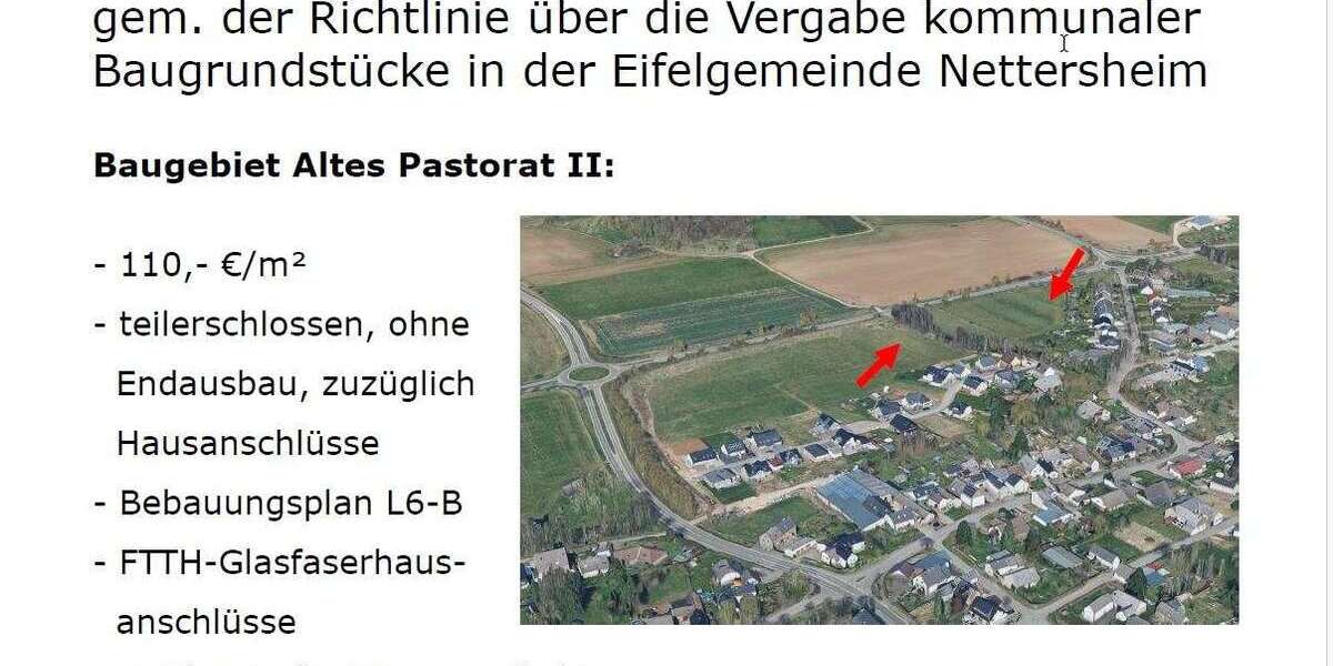 Grundstück Nettersheim-Zingsheim Zingsheim - 126.940&euro; | Angebot:26708443
