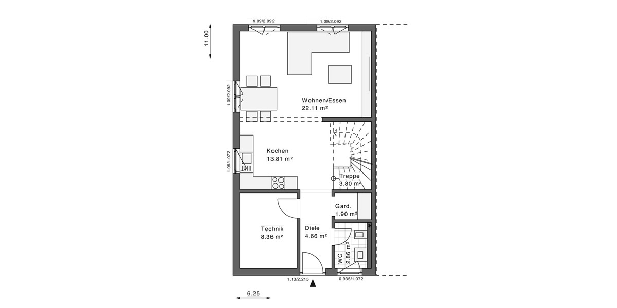 Doppelhaushälfte Königswinter - 3 Zimmer, 115 m&sup2;, 2.350&euro; | Angebot:24522929