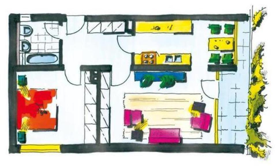 Etagenwohnung Bonn Bad Godesberg - 2 Zimmer, 62 m&sup2;, 219.000&euro; | Angebot:24182399