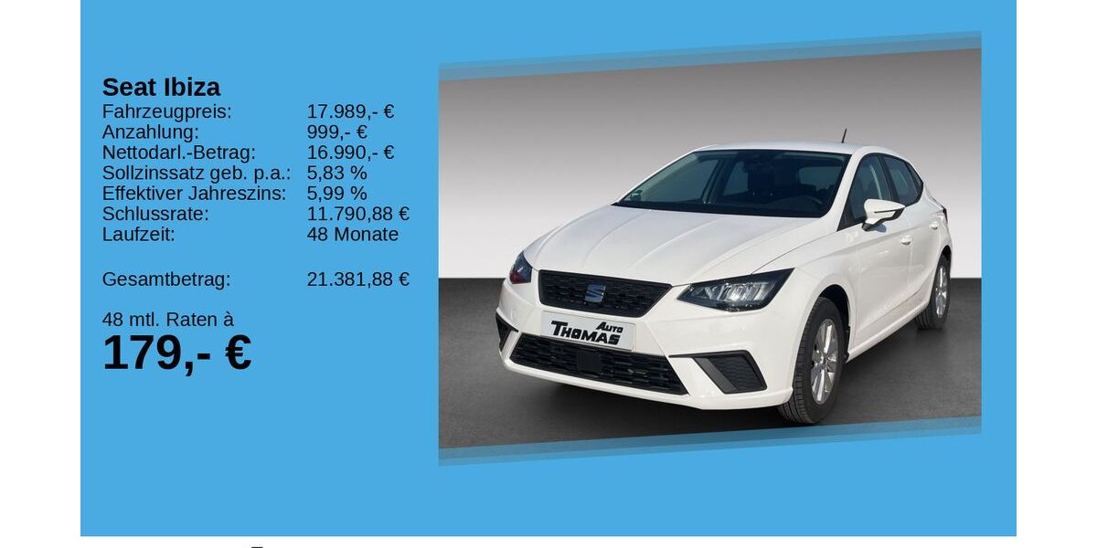 Seat Ibiza 9.310 km 17.989 &euro; Bonn 53227