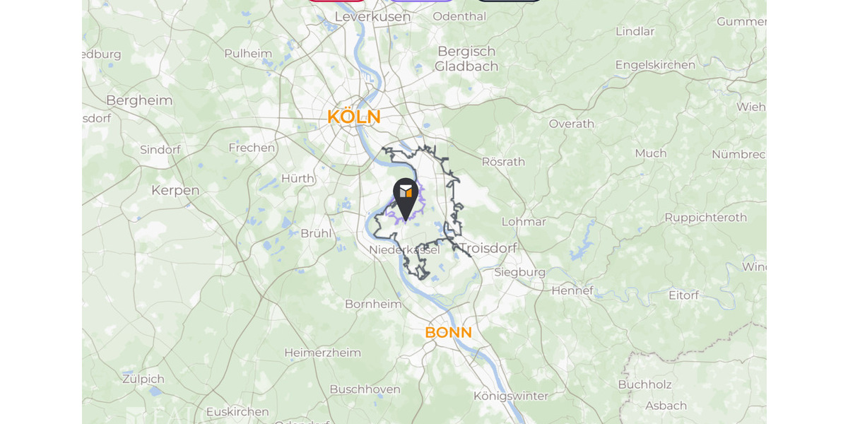 Etagenwohnung Köln Zündorf - 2 Zimmer, 72 m&sup2;, 259.000&euro; | Angebot:25773349