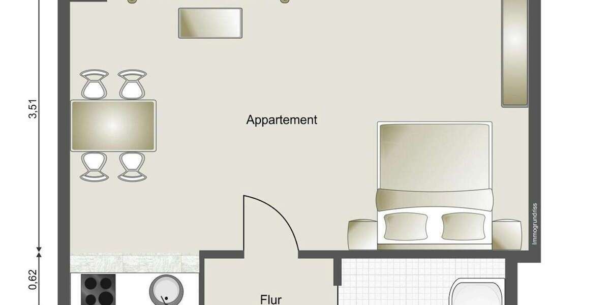 Zimmer Bonn Bonn-Castell - 1 Zimmer, 980&euro; | Angebot:25527387