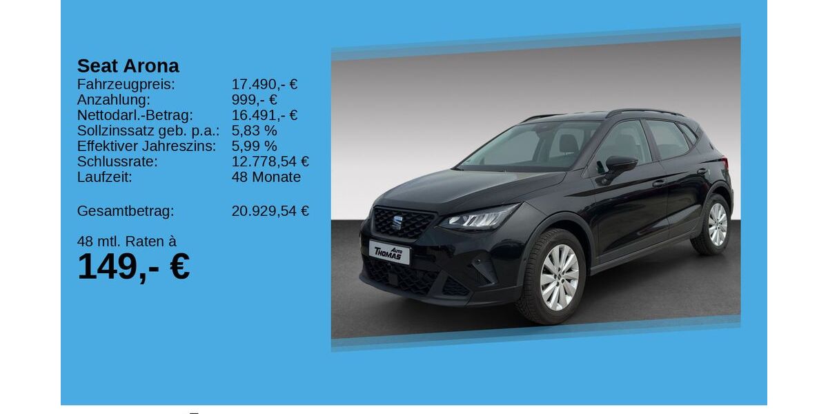 Seat Arona 40.310 km 17.490 &euro; Bonn 53227