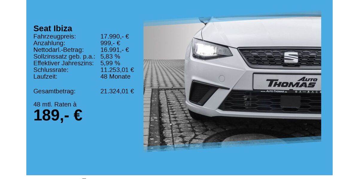 Seat Ibiza 18.270 km 17.990 &euro; Bonn 53227