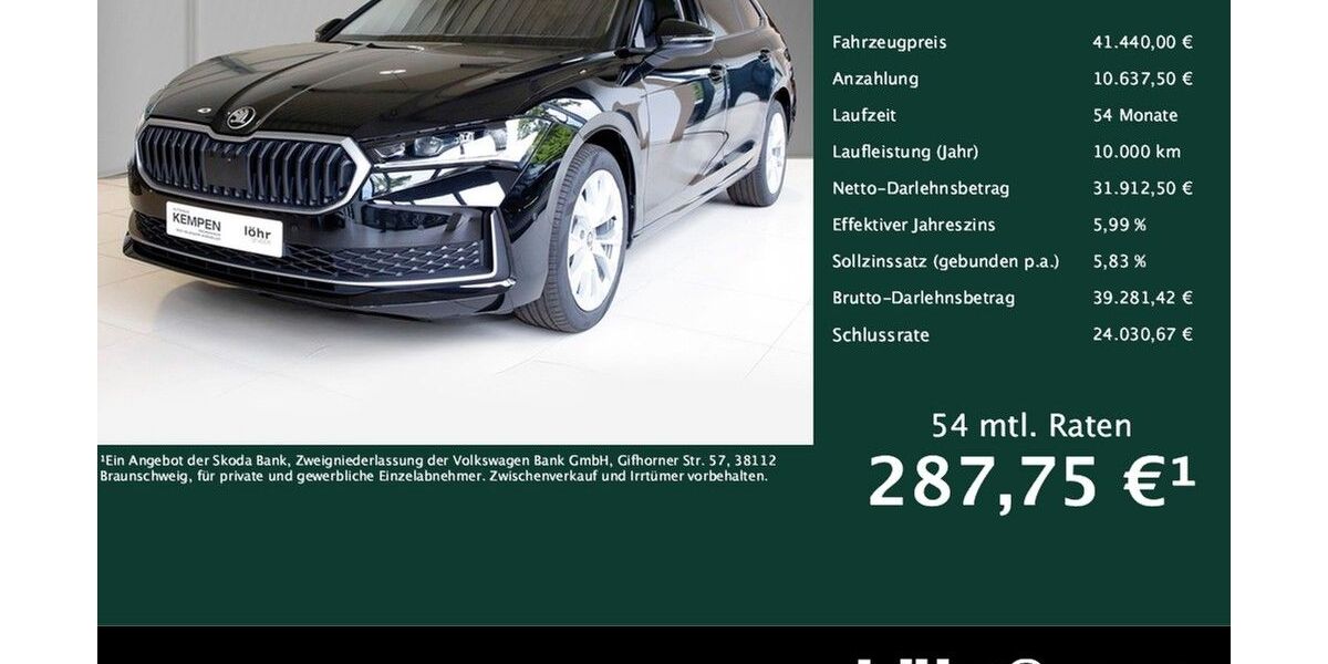 Skoda Superb 9.990 km 41.440 &euro; Meckenheim / Bonn 53340