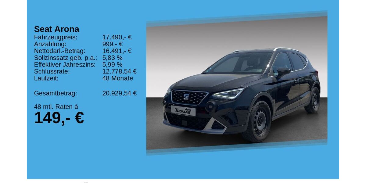 Seat Arona 38.100 km 17.490 &euro; Bonn 53227