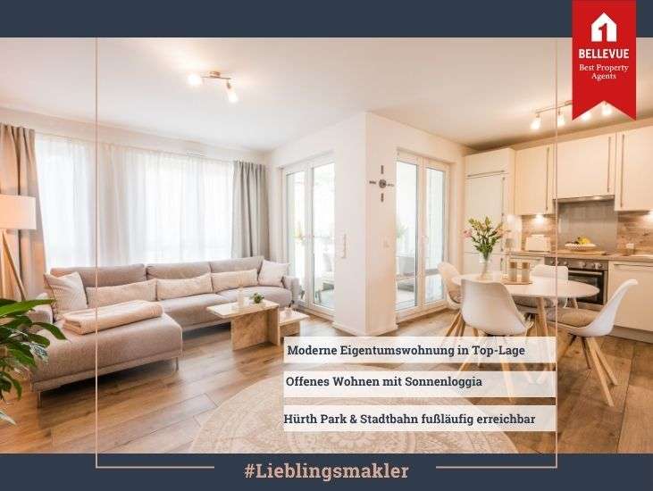 Etagenwohnung Hürth - 2 Zimmer, 54 m&sup2;, 269.000&euro; | Angebot:27076569