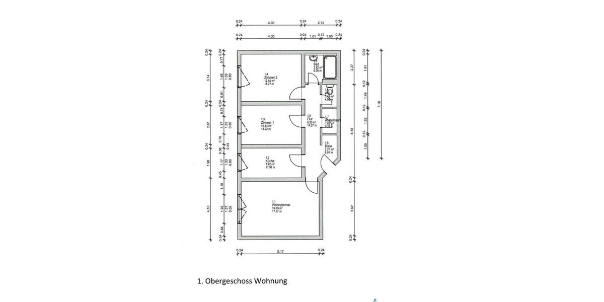 Etagenwohnung Frechen - 3 Zimmer, 65 m&sup2;, 234.000&euro; | Angebot:26040928