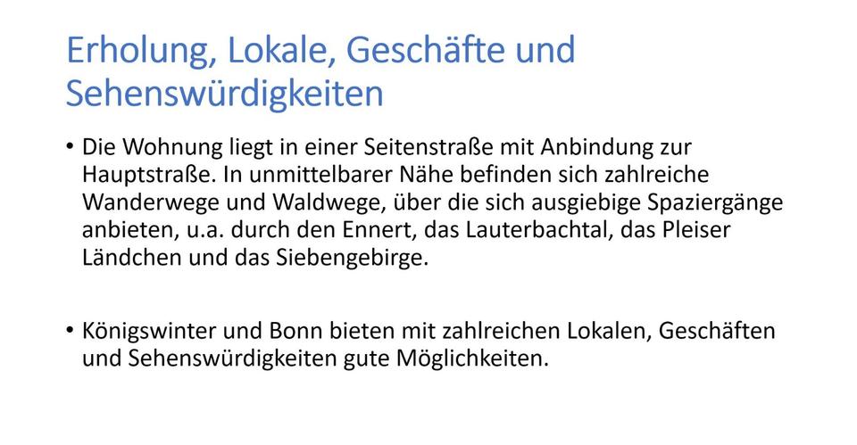 Etagenwohnung Königswinter - 4 Zimmer, 140 m&sup2;, 1.450&euro; | Angebot:24337996