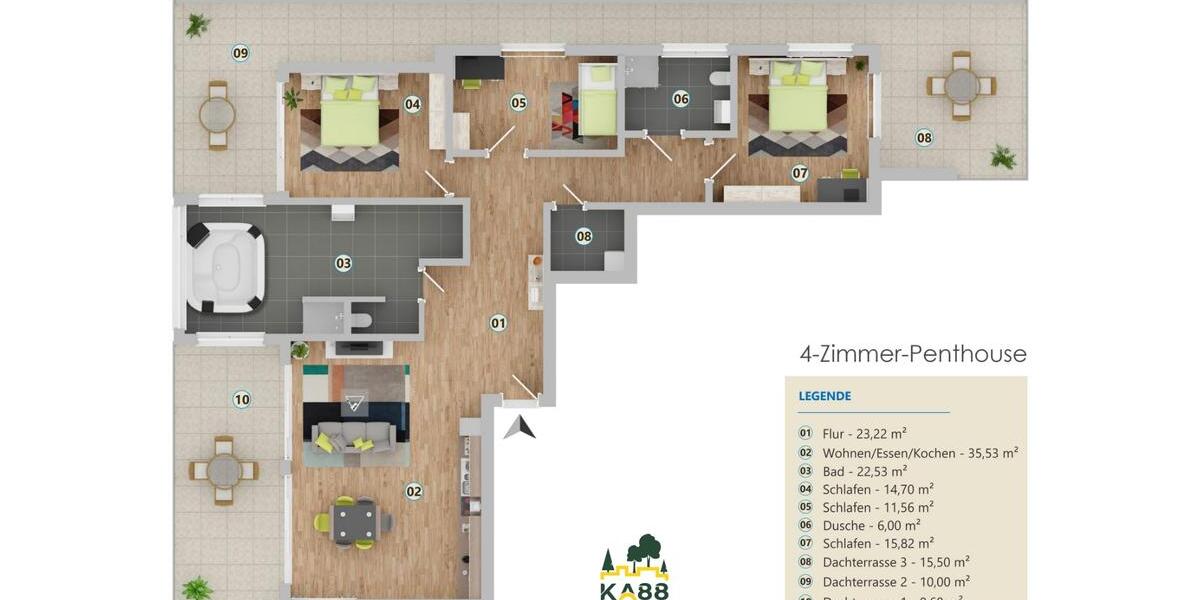 Einfamilienhaus Wachtberg - 4 Zimmer, 166 m&sup2;, 2.950&euro; | Angebot:23542497